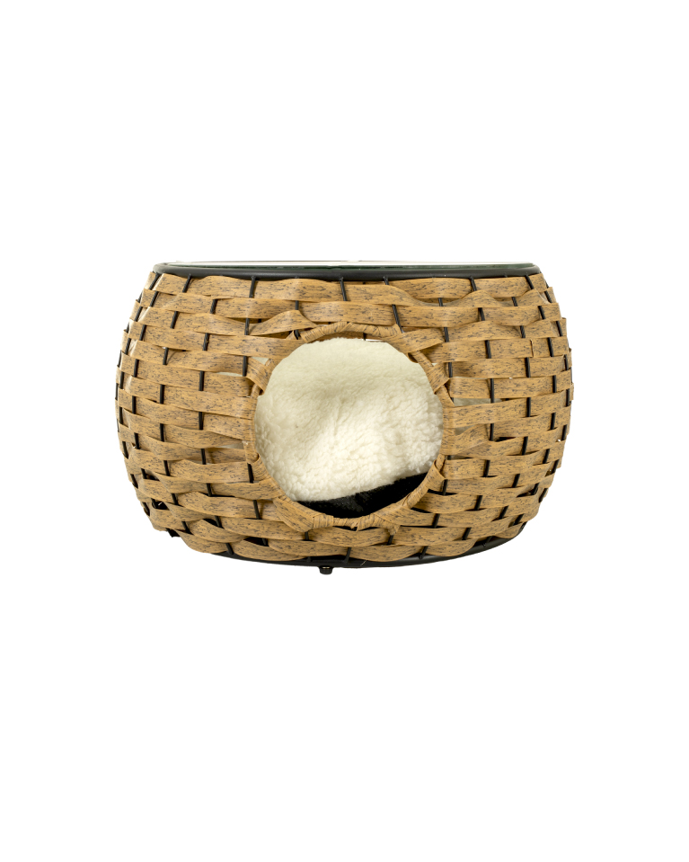 Casa rattan para gato
