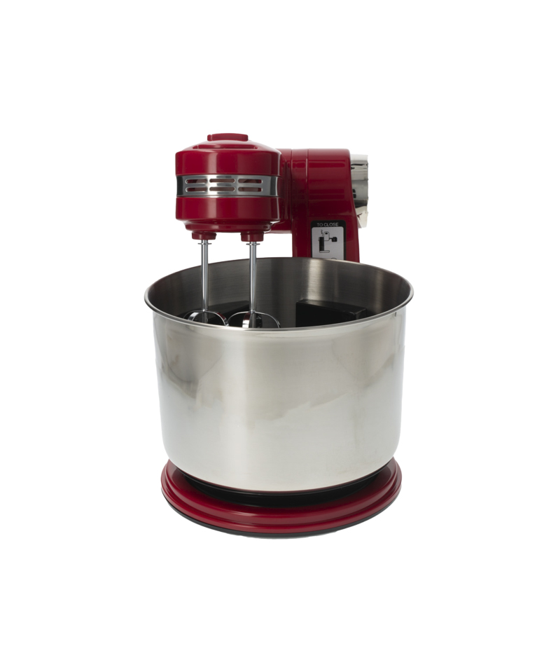 Batidora de pedestal rojo