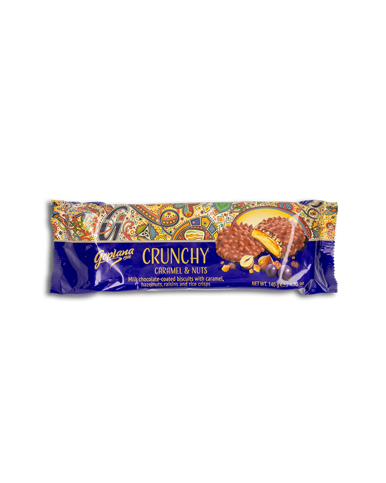 Galletas crunchy con caramelos y nueces