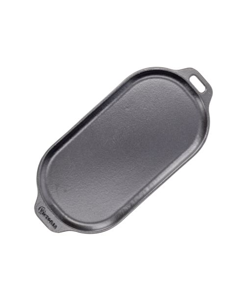 Plancha de inducción ovalada negra mate