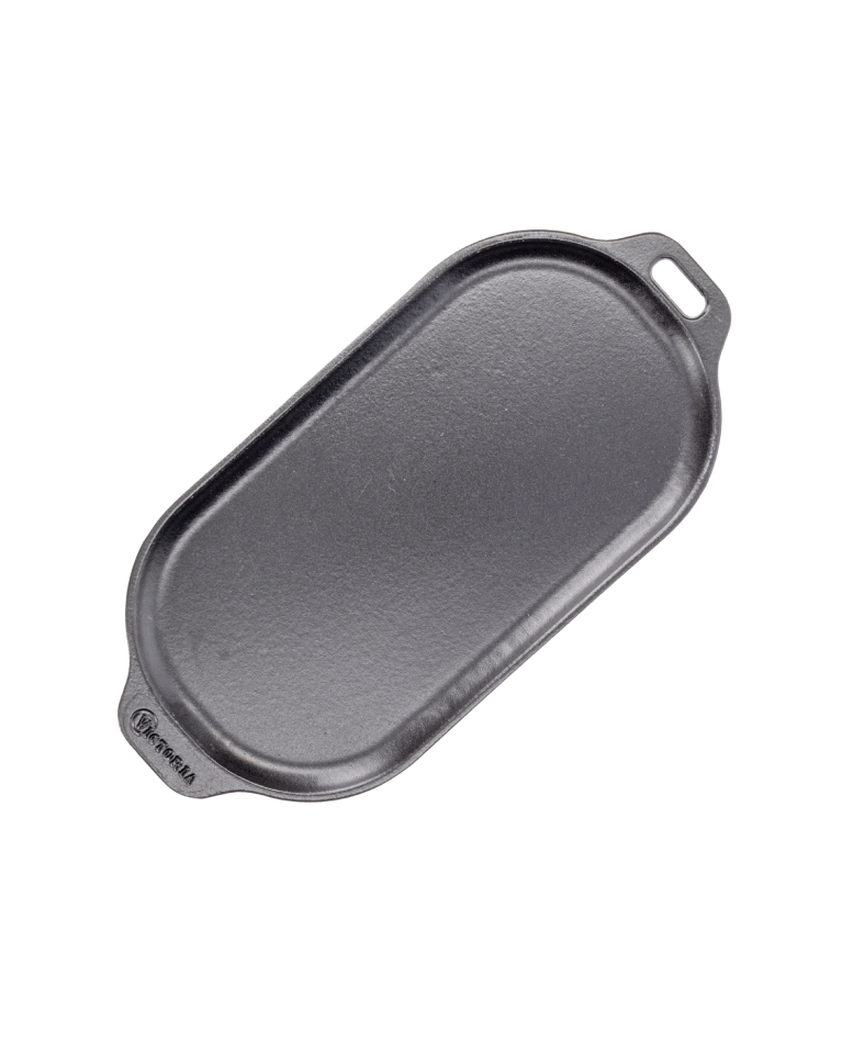 Plancha de inducción ovalada negra mate