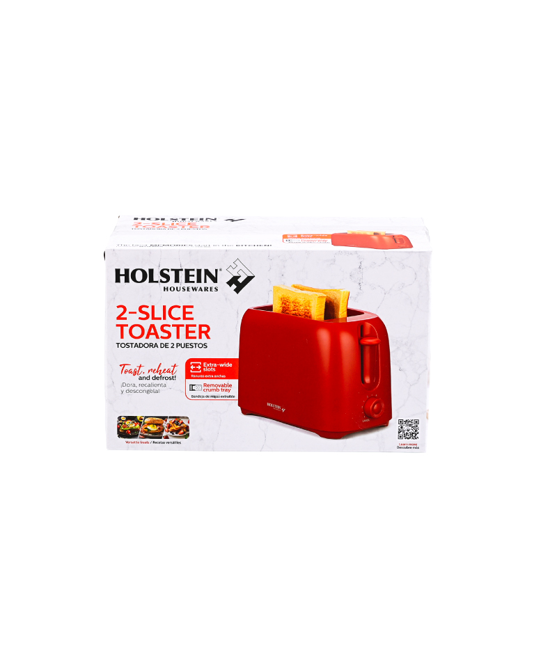 Tostadora de 2 rebanadas roja
