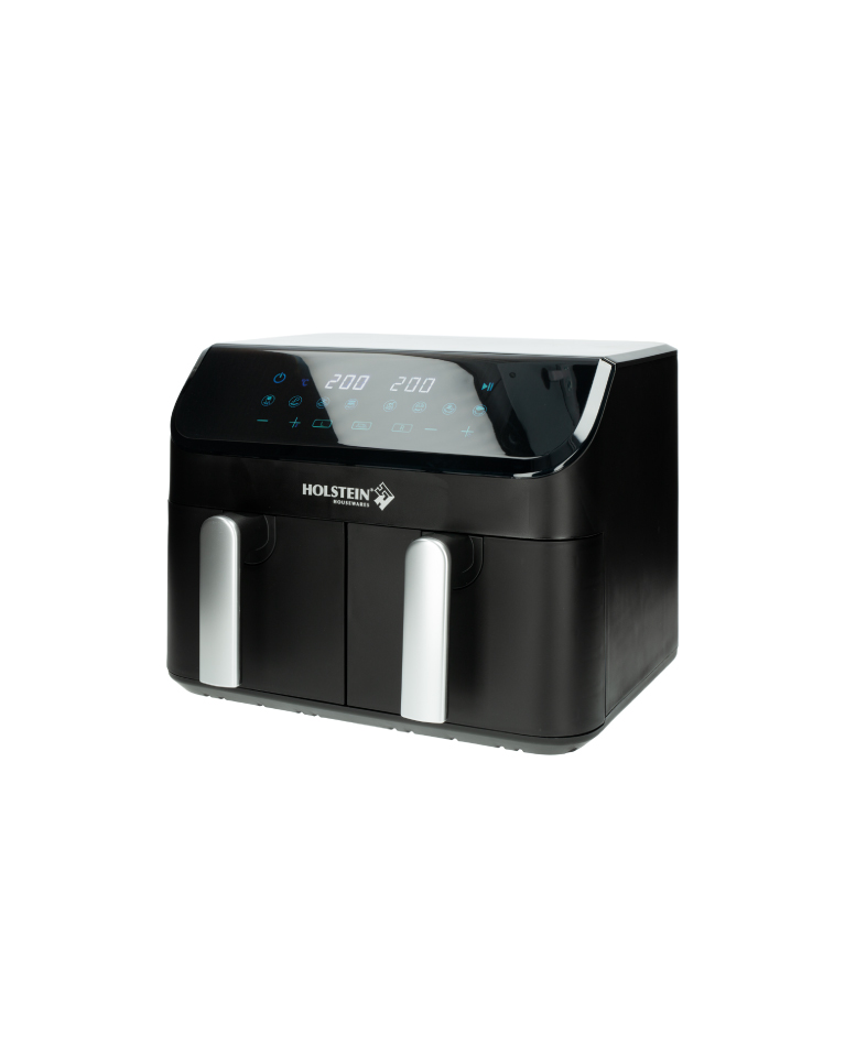 Freidora de aire doble cesta 9,5 L negra