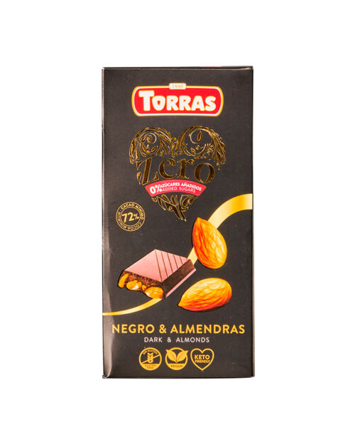 Chocolate negro con almendras