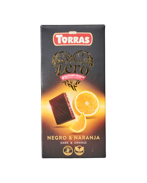 Chocolate negro con naranja
