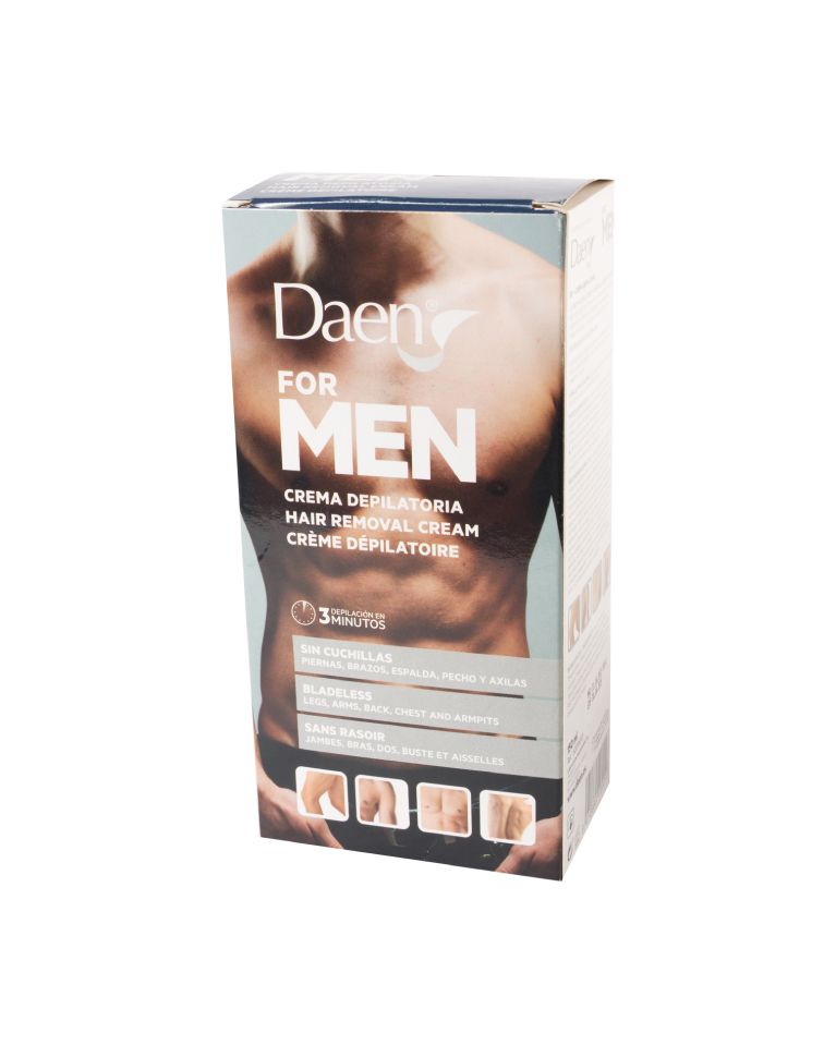 Crema depilatoria corporal para hombre