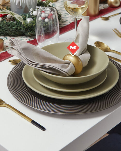 Set de portaservilletas dorado