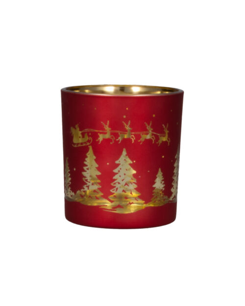 Candelabro de navidad rojo