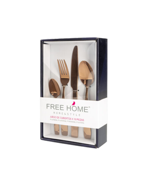 Set de cubiertos cobre
