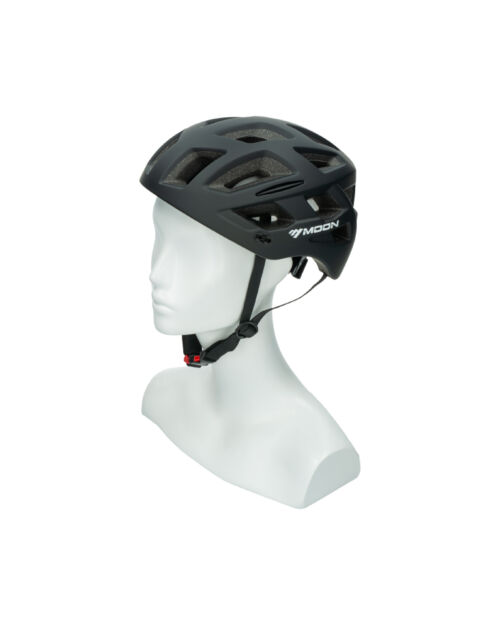 Casco visera corta con luz
