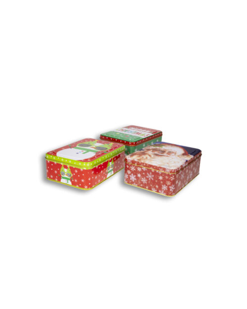 Caja metálica rectangular