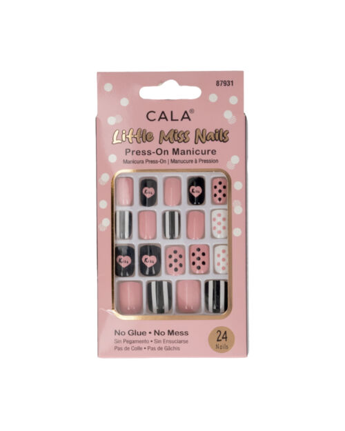Kit de uñas negro y rosado