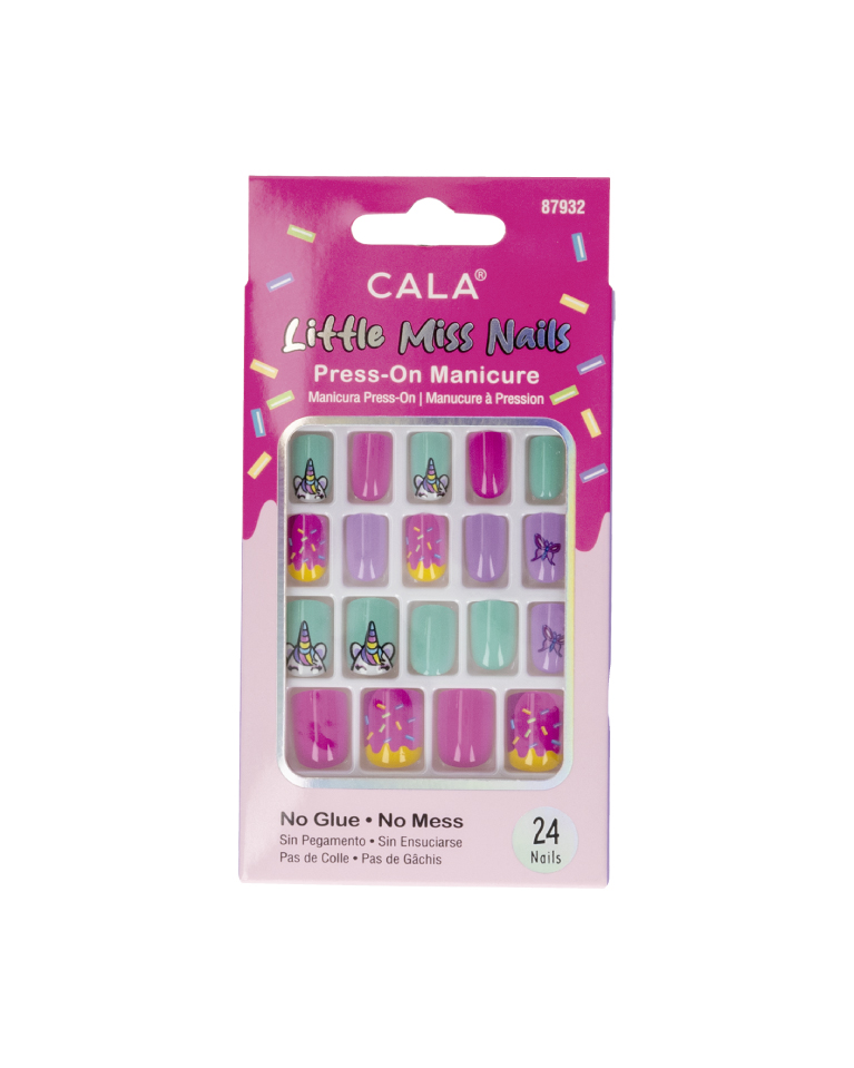 Kit de uñas rosado y lila