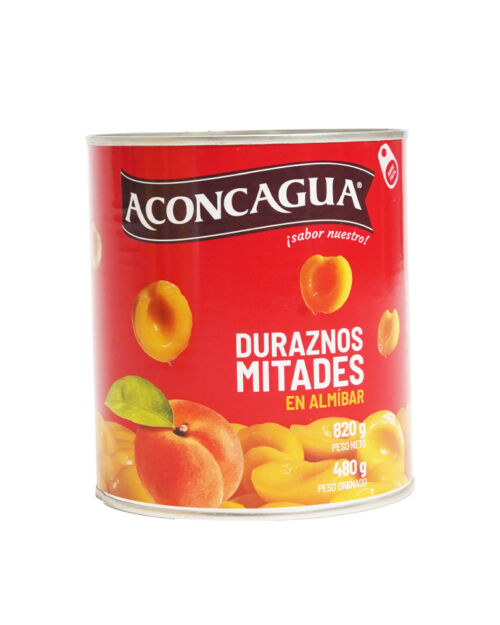 Duraznos en mitades en almíbar