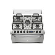 Cocina a gas doble horno con 5 quemadores