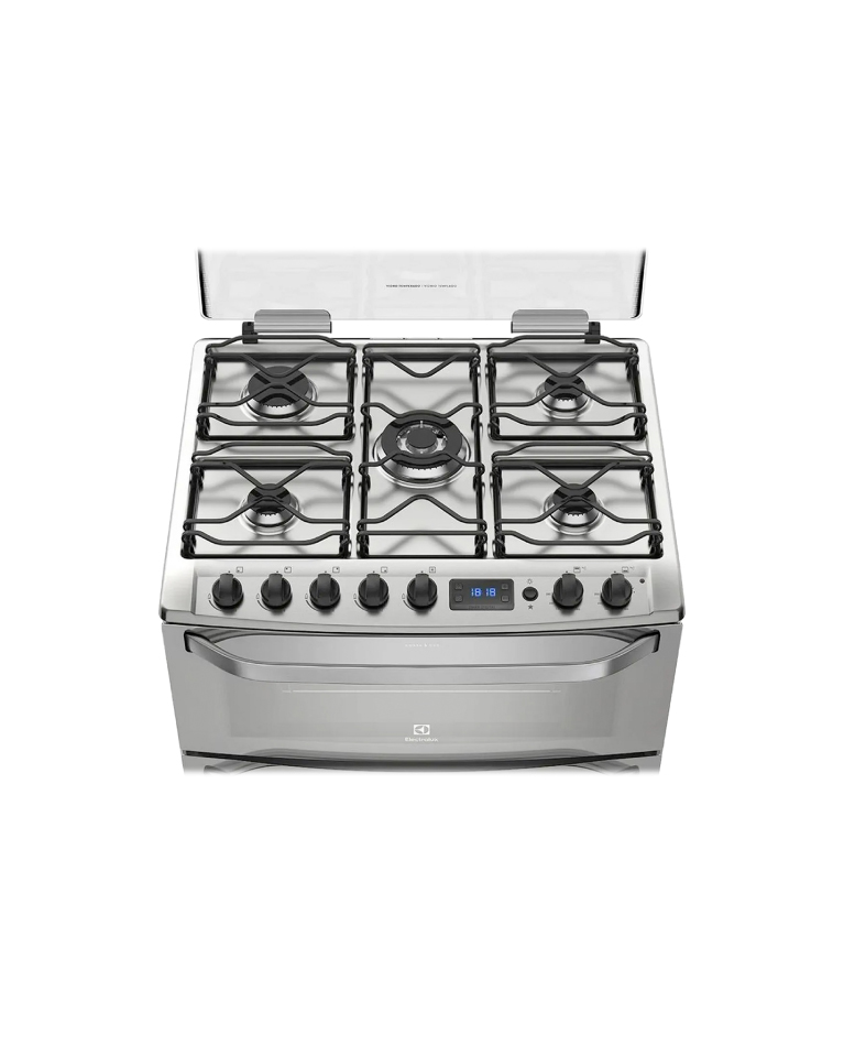 Cocina a gas doble horno con 5 quemadores