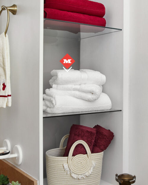 Toalla de manos blanca