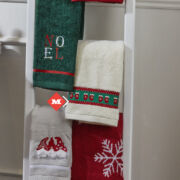 Toalla de manos blanca brillante