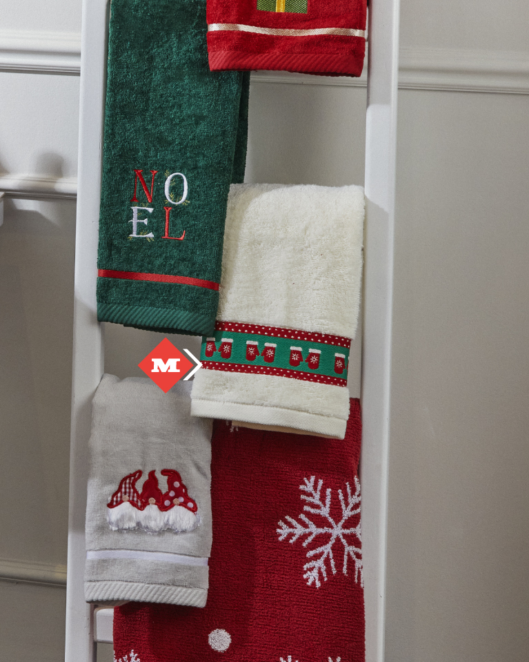 Toalla de manos blanca brillante