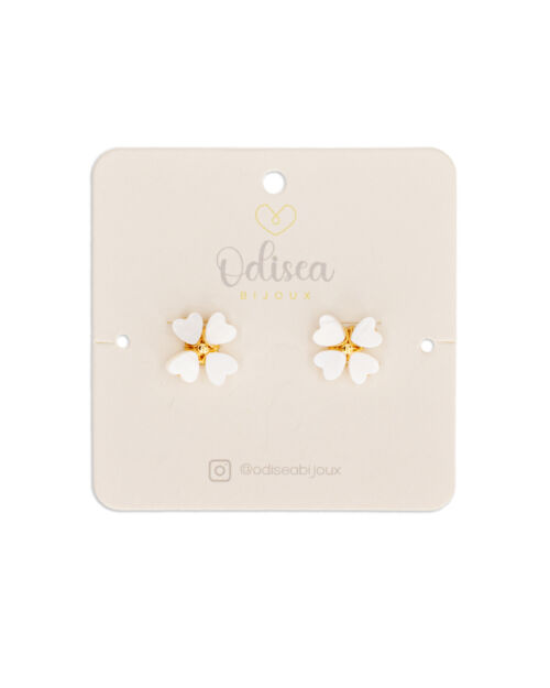 Aretes blancos Celina