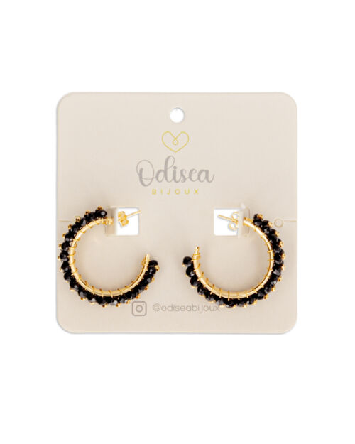 Argollas negras Melina