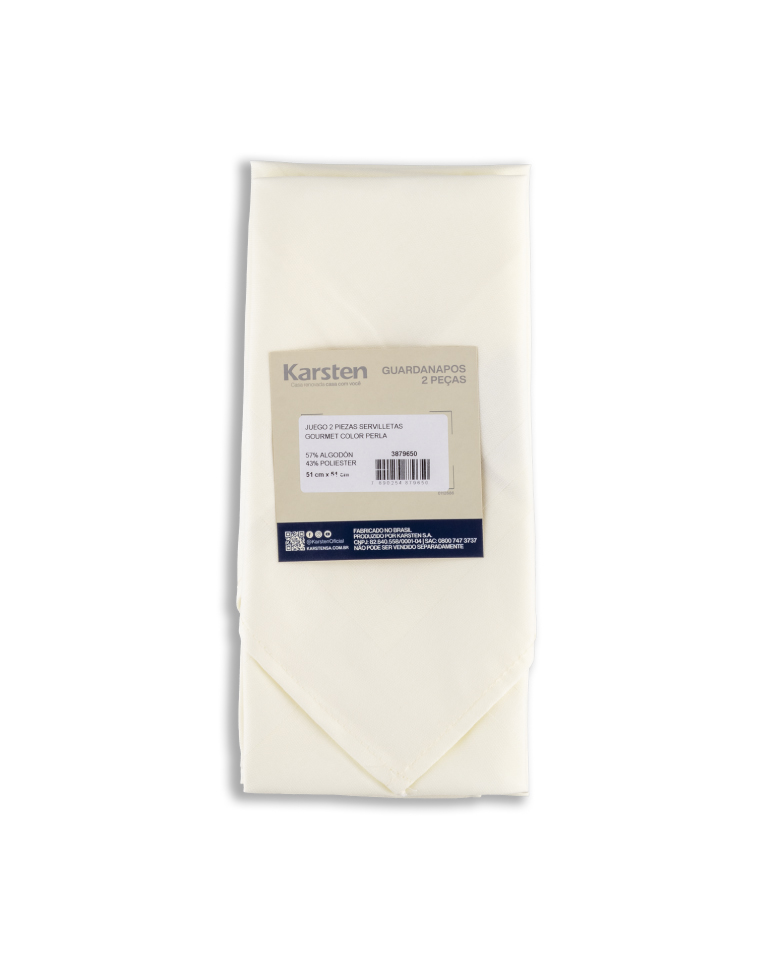 Set de servilletas perla