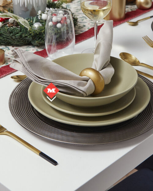 Plato para postre oliva