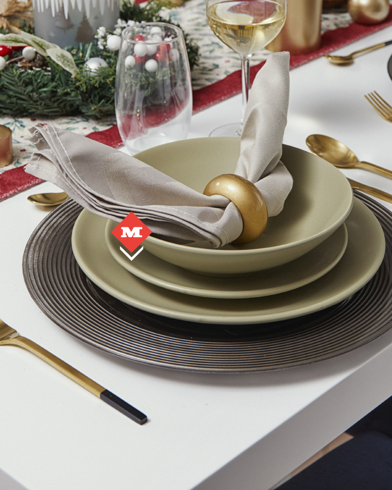 Plato para postre oliva