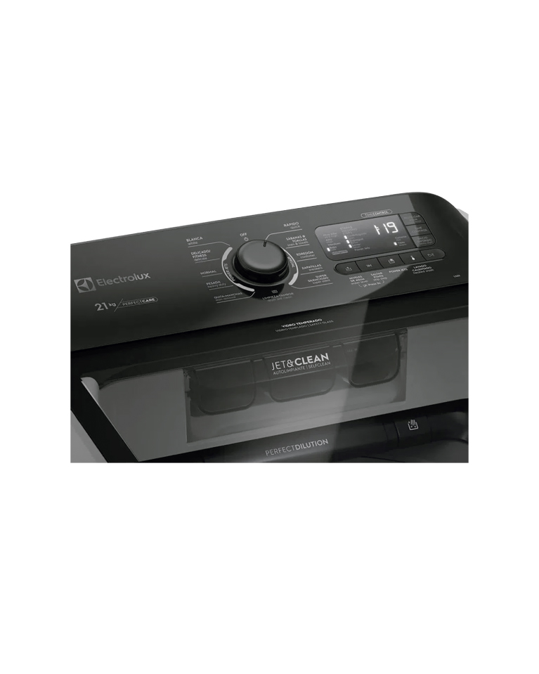 Lavadora carga superior silver 21 kg