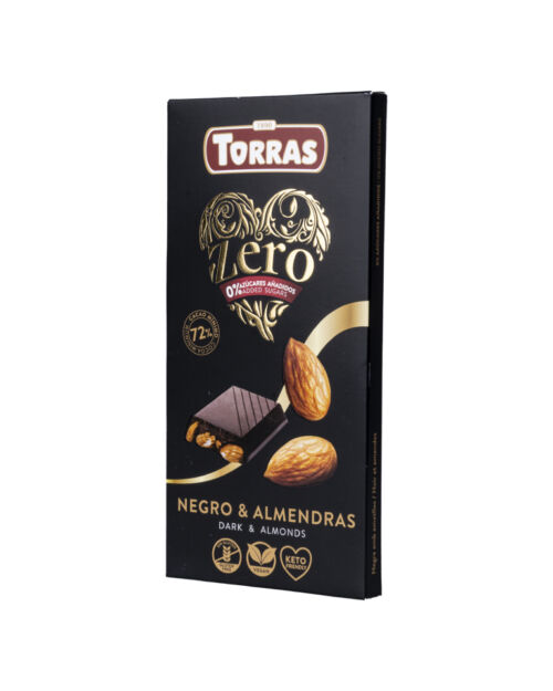 Chocolate negro con almendras