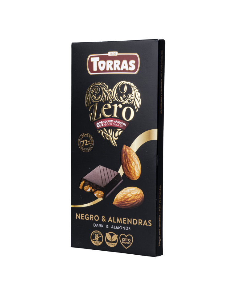 Chocolate negro con almendras