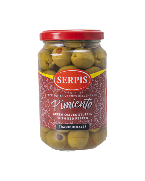 Aceitunas rellenas de pimiento