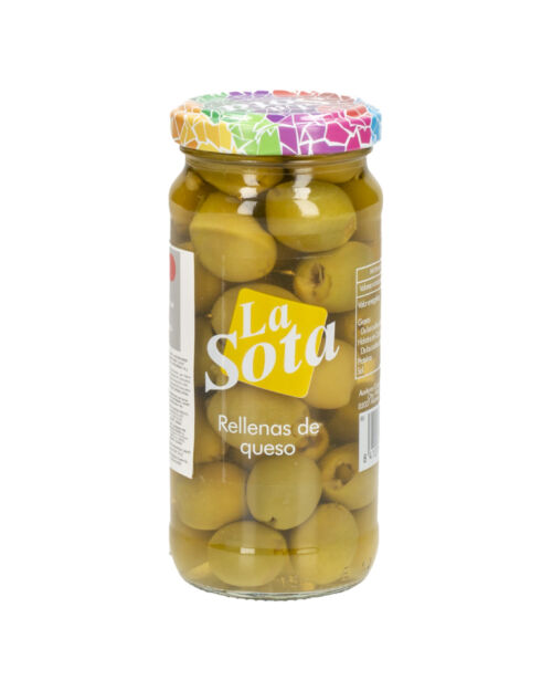 Aceitunas verdes rellenas de queso