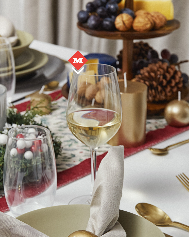 Set de copas para vino blanco Menades