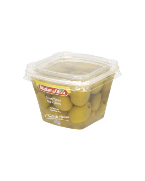 Aceitunas verdes gigantes sin hueso en salmuera