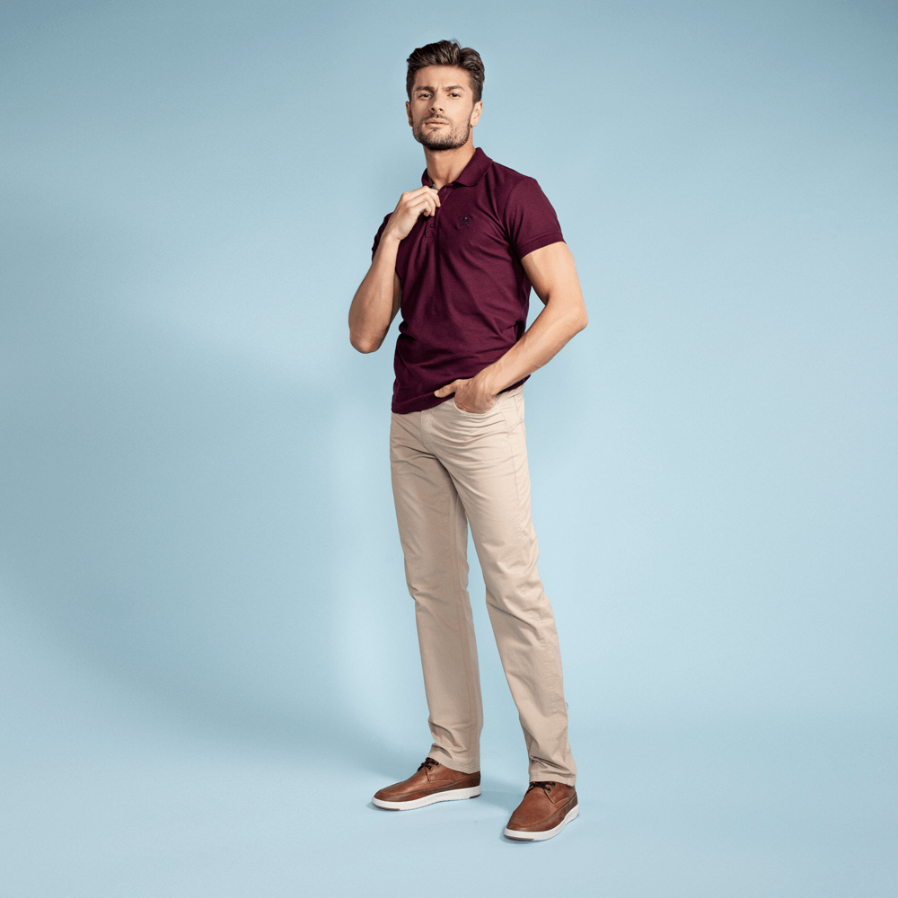 Pantalon gabardina básica, regular, 4 bolsillos – Megamaxi Catálogo Padre