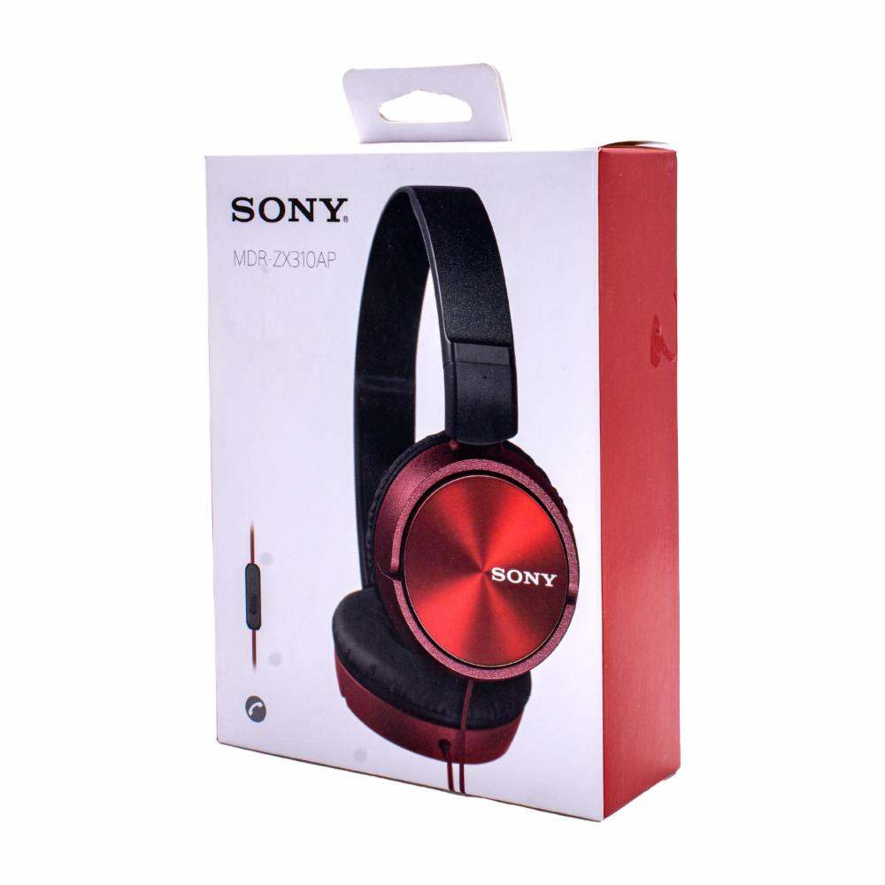 Auriculares De Diadema Sony Con Cable Mdr-zx310ap Rojo