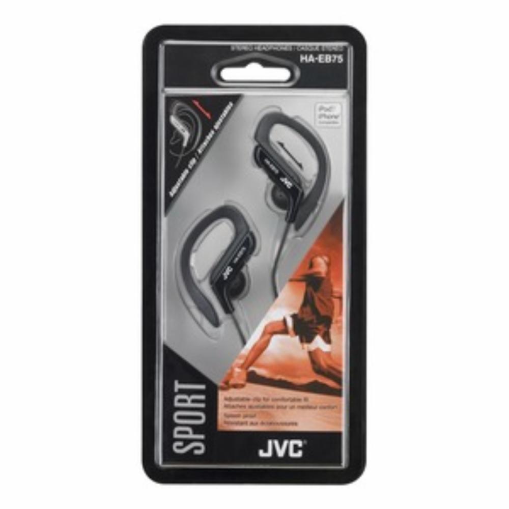 Auriculares Clip Para El Oído Negro JVC Con Cable - Megamaxi