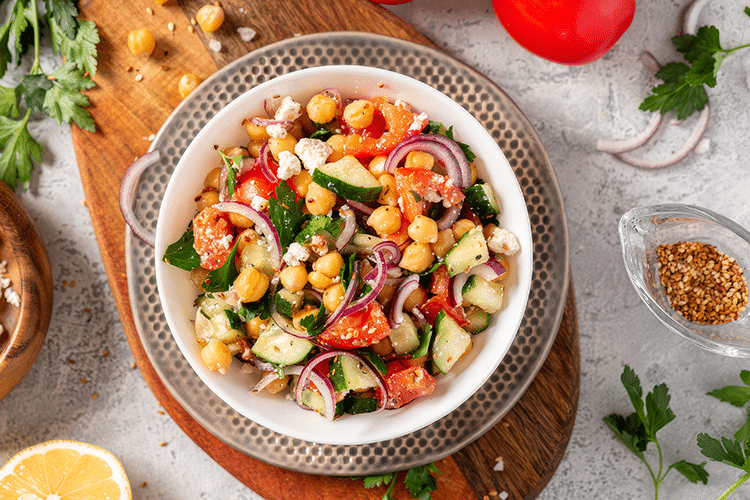 Ensalada de Garbanzos Agridulce