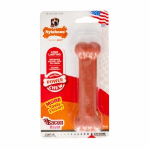 Juguete Para Perro Diseño Hueso Sabor A Tocino NYLABONE Unidad