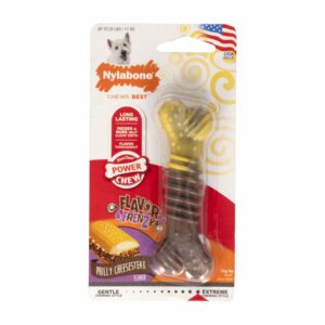 Juguete Para Perro Diseño Hueso Sabor A Chesse Steak NYLABONE Unidad