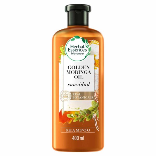 Shampoo Biorenew Aceite Moringa Dorada HERBAL ESSENCES 400 Ml