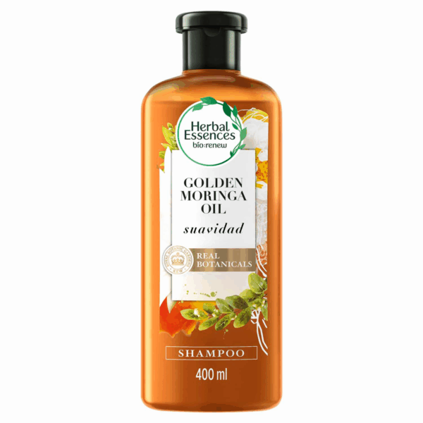 Shampoo Biorenew Aceite Moringa Dorada HERBAL ESSENCES 400 Ml