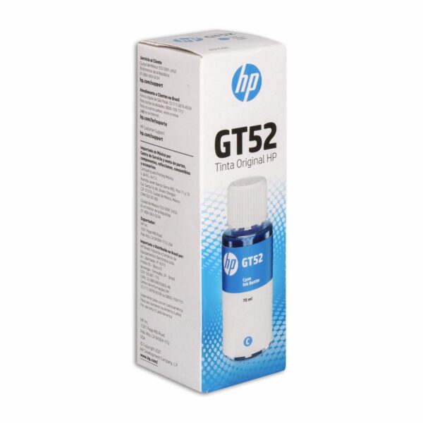 Tinta Para Impresora GT52 M0H54AL HP Cyan - Imagen 3
