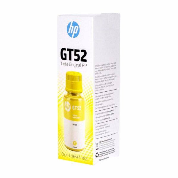 Tinta Para Impresora GT52 M0H56AL HP Amarillo - Imagen 2