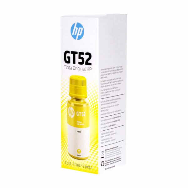 Tinta Para Impresora GT52 M0H56AL HP Amarillo - Imagen 2