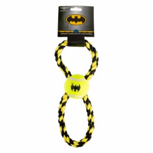 Juguete Para Mascota De Cuerda Pelota Tenis Diseño Batman BUCKLE DOWN Mediano