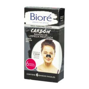 Bandas De Carbón Limpieza Profunda BIORE X 6 Uds