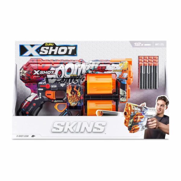 Lanzador Skins Dread X SHOT Incluye 12 Dardos