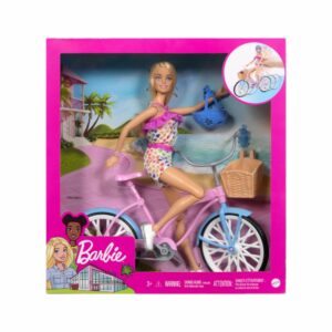 Set De Muñeca Barbie Paseo En Bicicleta MATTEL Incluye Accesorios